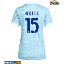 Juventus Pierre Kalulu #15 Auswärtstrikot Frauen 2025-26 Kurzarm